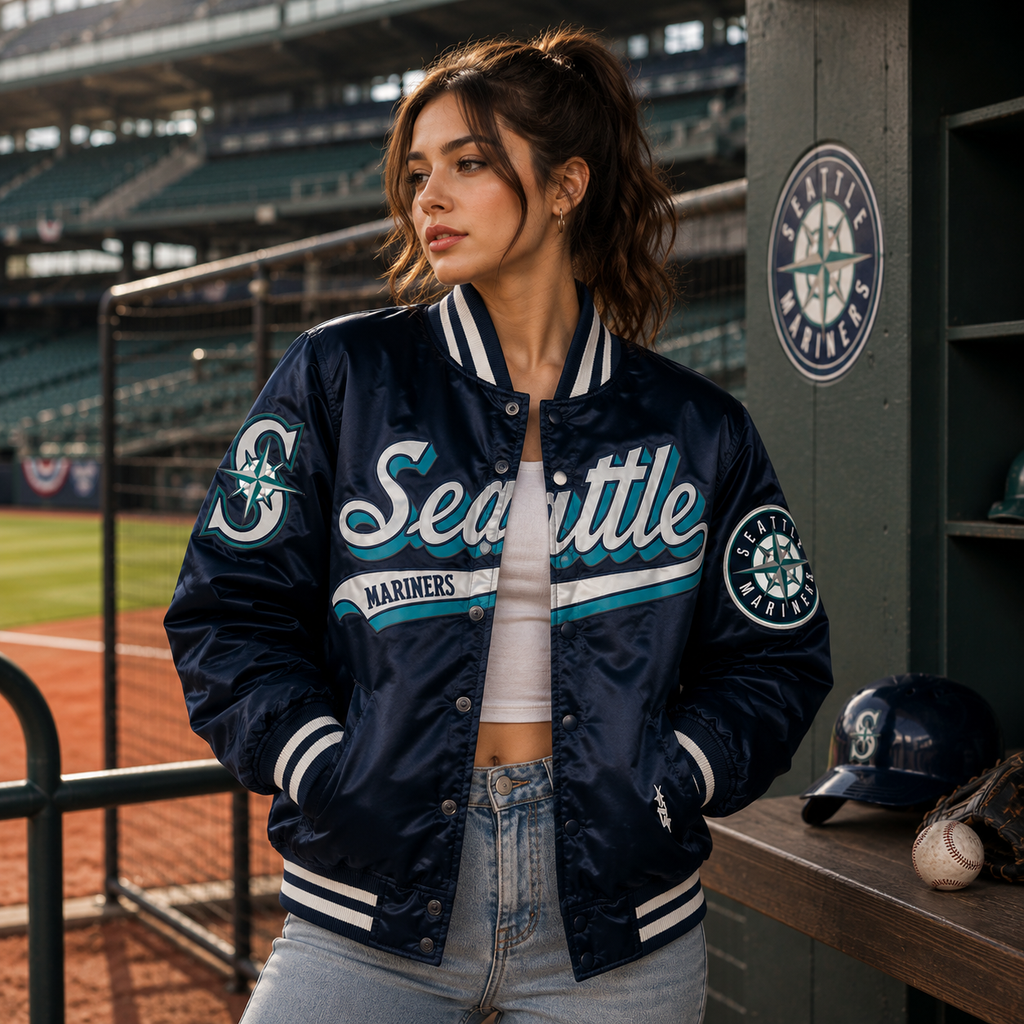 Seattle Mariners Satin Jacket