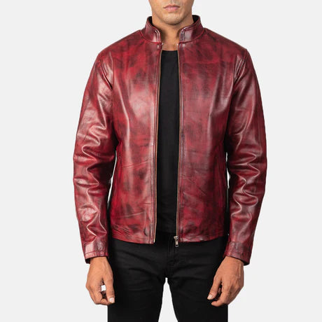 Alex Black Leather Biker Jacket