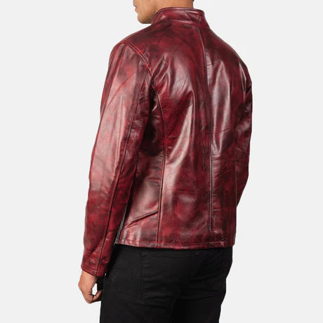 Alex Black Leather Biker Jacket