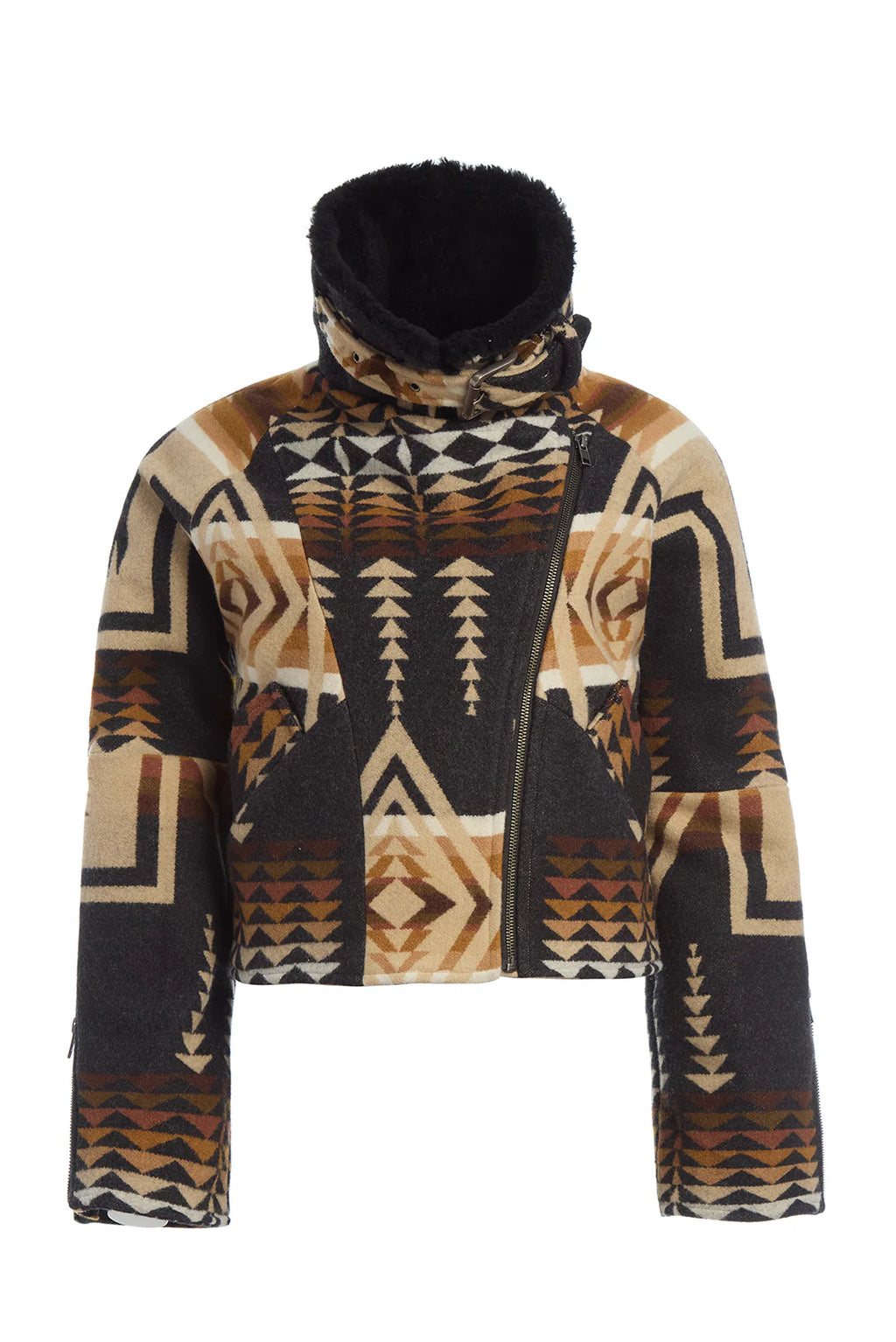 Geometric Tribal Print Jacket