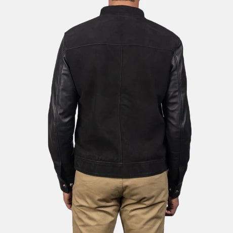 Blain Mocha Suede Bomber Jacket