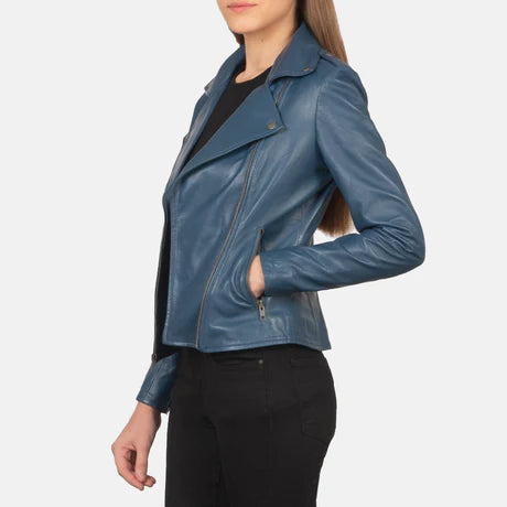 Flashback Black Leather Biker Jacket