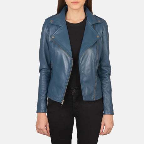 Flashback Black Leather Biker Jacket