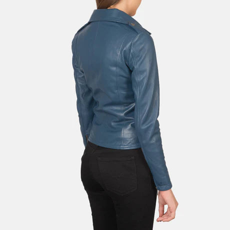 Flashback Black Leather Biker Jacket