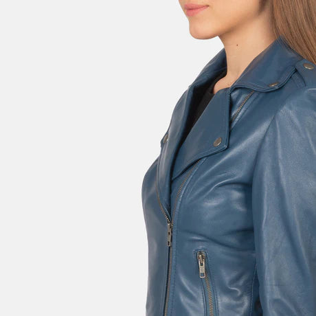Flashback Black Leather Biker Jacket