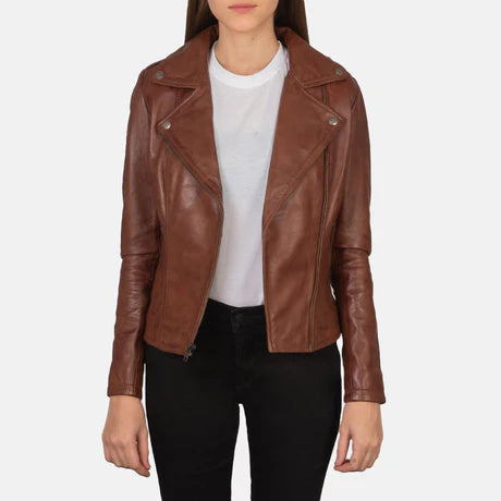 Flashback Black Leather Biker Jacket