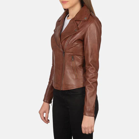 Flashback Black Leather Biker Jacket