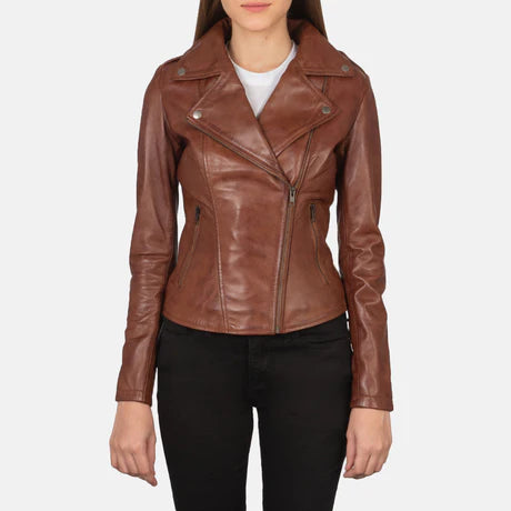 Flashback Black Leather Biker Jacket