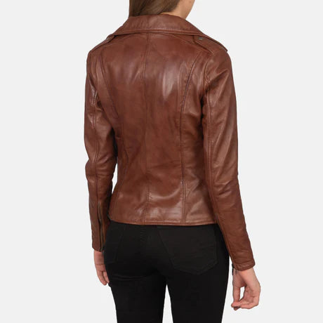 Flashback Black Leather Biker Jacket