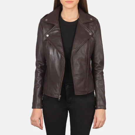 Flashback Black Leather Biker Jacket