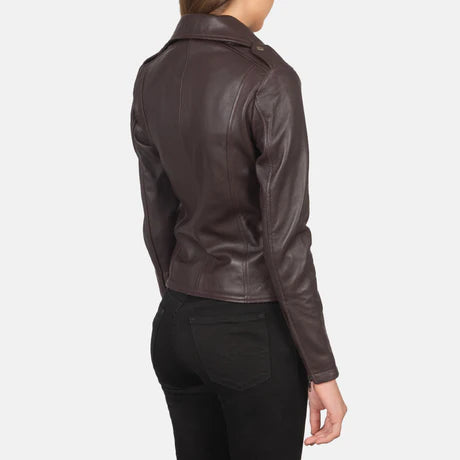 Flashback Black Leather Biker Jacket