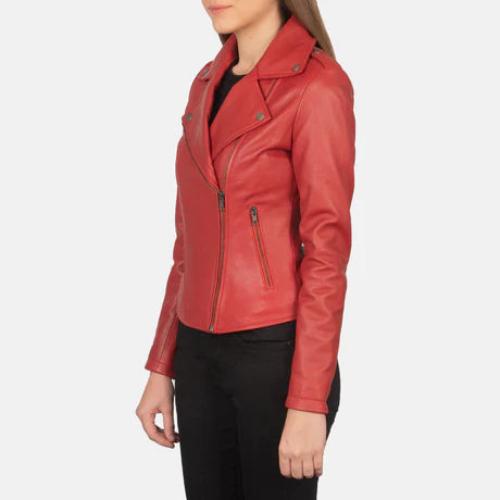 Flashback Black Leather Biker Jacket