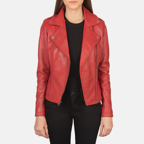 Flashback Black Leather Biker Jacket