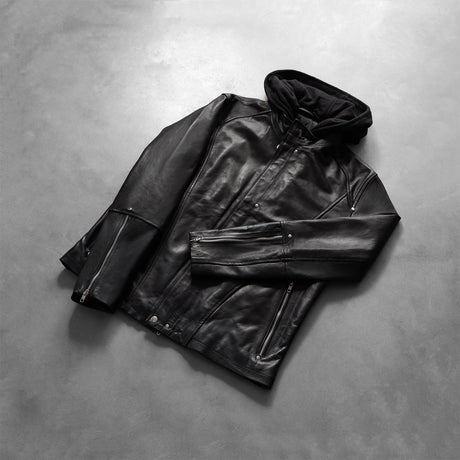 Glen Street Brown Leather Bomber Jacket