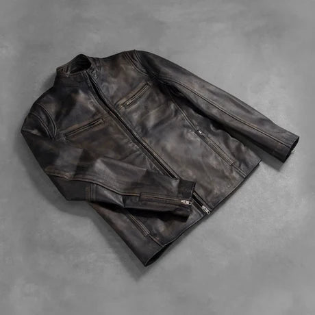 Ionic Black Leather Jacket