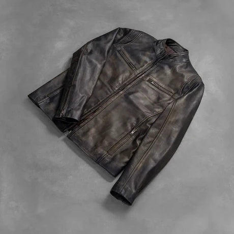 Ionic Black Leather Jacket