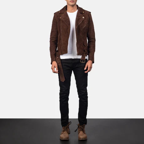 Allaric Alley Black Leather Biker Jacket