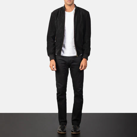 Shane Brown Leather Bomber Jacket