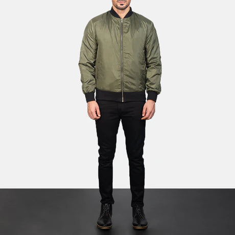 Zack Black Bomber Jacket