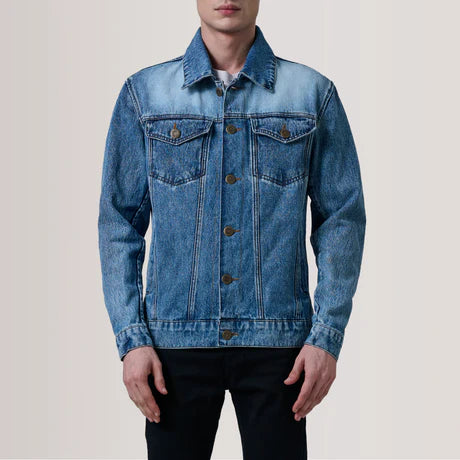 Men's Light Wash Denim Jacket