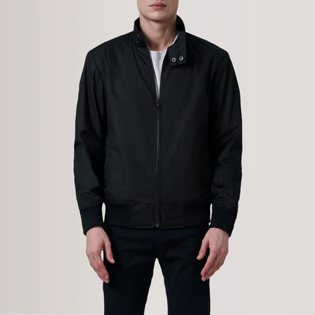 Morrison Olive Canvas Bomber Jacket