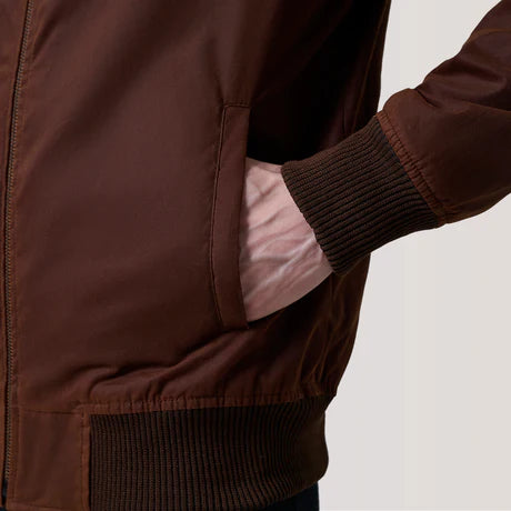 Morrison Olive Canvas Bomber Jacket