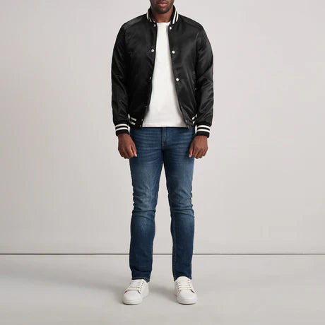Xander Black Varsity Jacket