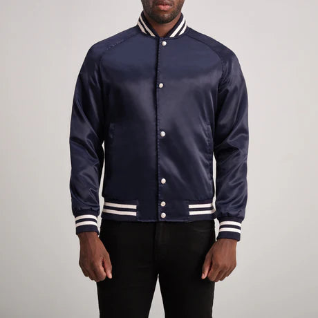 Xander Black Varsity Jacket
