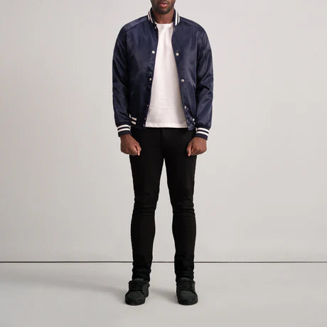 Xander Black Varsity Jacket