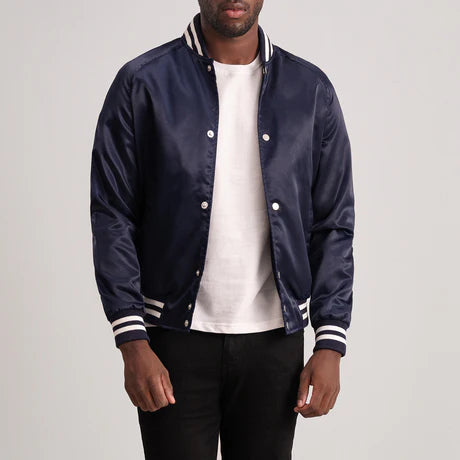 Xander Black Varsity Jacket