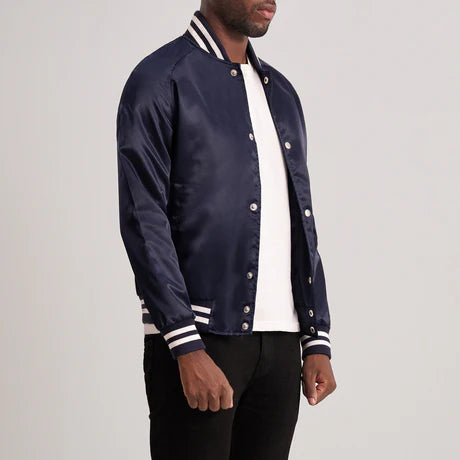 Xander Black Varsity Jacket