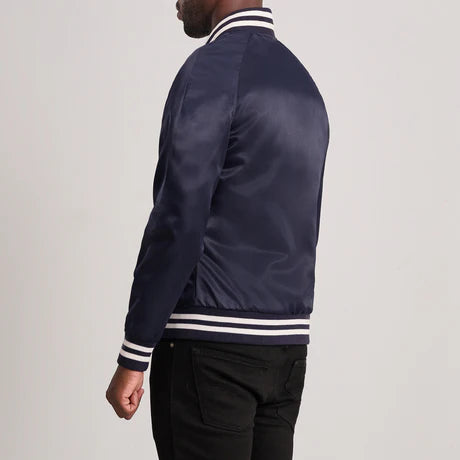 Xander Black Varsity Jacket