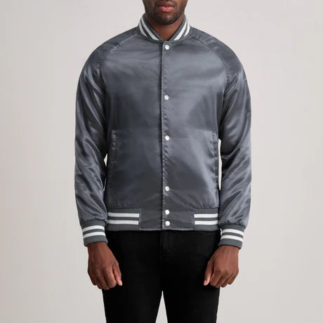 Xander Black Varsity Jacket
