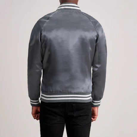 Xander Black Varsity Jacket