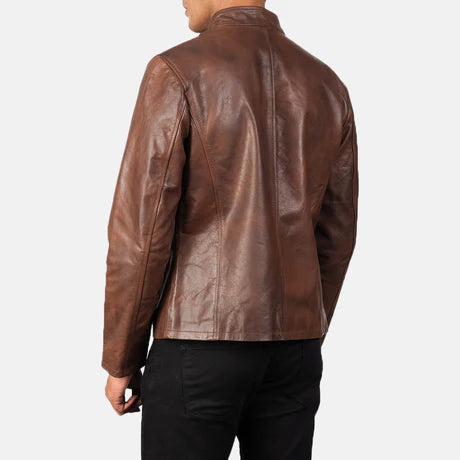 Alex Black Leather Biker Jacket