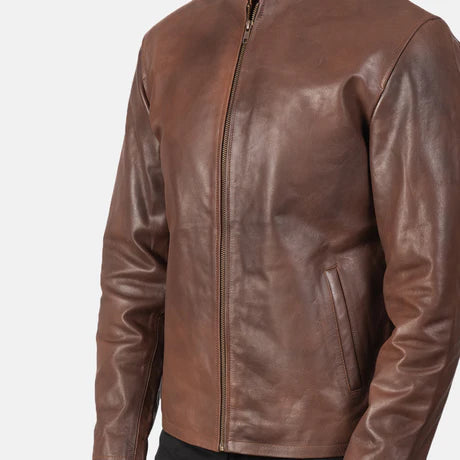 Alex Black Leather Biker Jacket