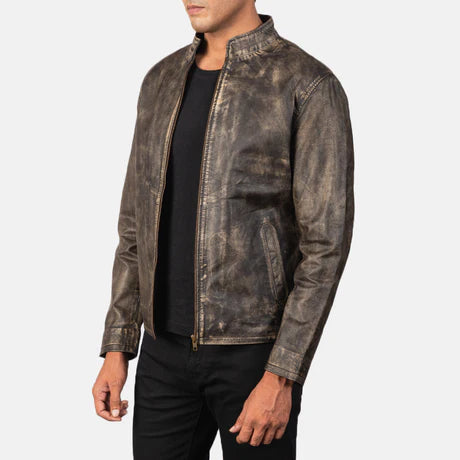 Alex Black Leather Biker Jacket