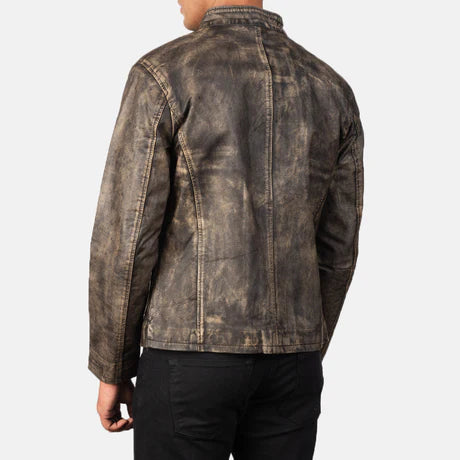 Alex Black Leather Biker Jacket
