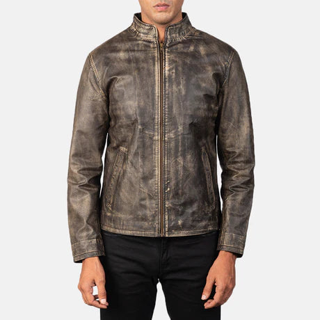 Alex Black Leather Biker Jacket