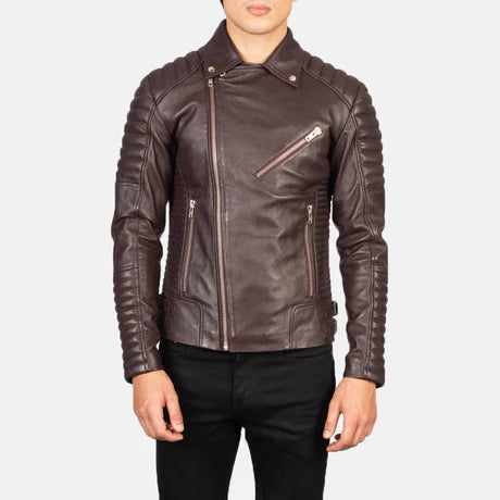 Armand Black Leather Biker Jacket