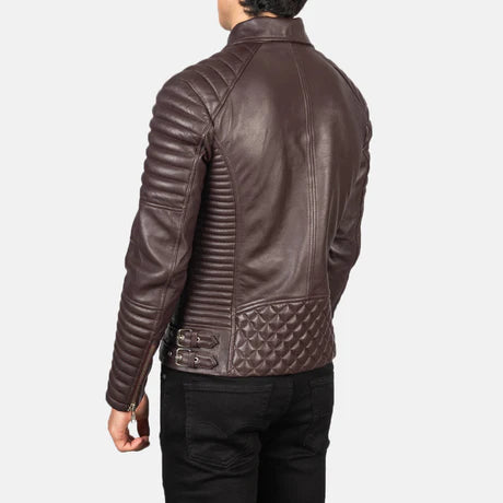 Armand Black Leather Biker Jacket