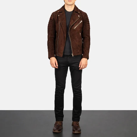 Armand Black Leather Biker Jacket