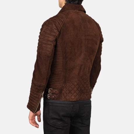 Armand Green Suede Biker Jacket