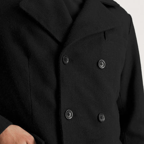 Claud Grey Wool Double Breasted Coat