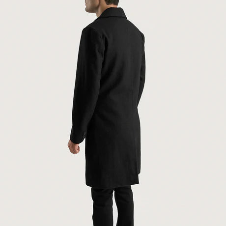 Claud Grey Wool Double Breasted Coat