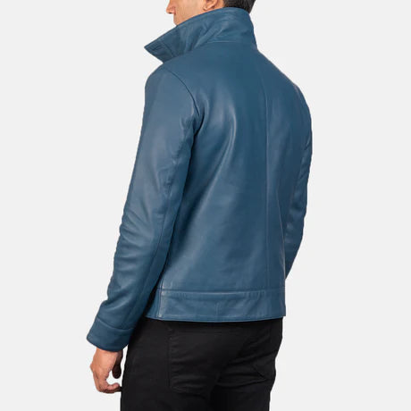 Columbus Brown Leather Bomber Jacket