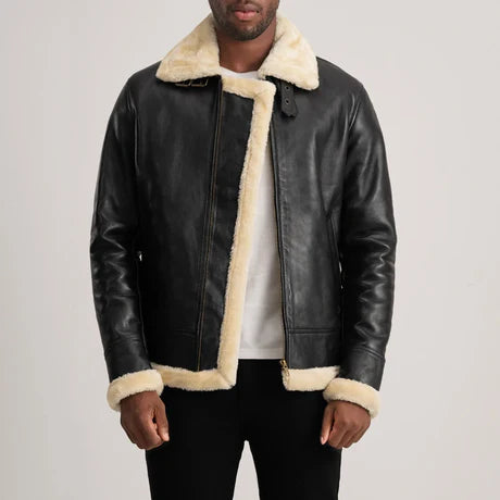 Francis B-3 Red Leather Bomber Jacket