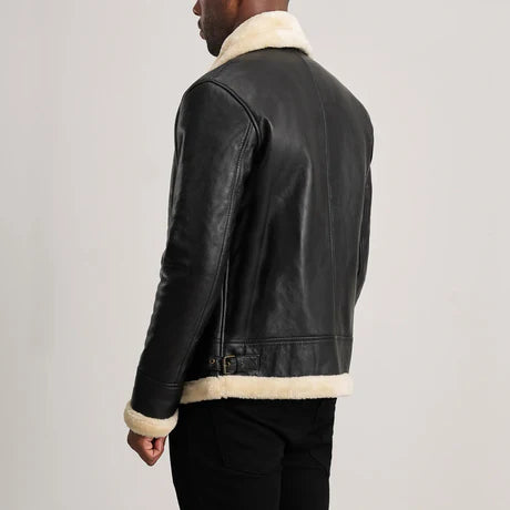 Francis B-3 Red Leather Bomber Jacket