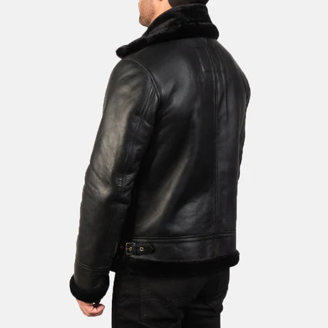 Francis B-3 Red Leather Bomber Jacket