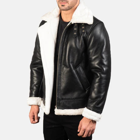 Francis B-3 Red Leather Bomber Jacket